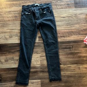 Cute jeans, black, small slit in the ankles 28/6